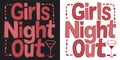 Banner with the text Girls Night Out